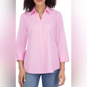 Lands End Wrinkle Free Blouse - 10 tall